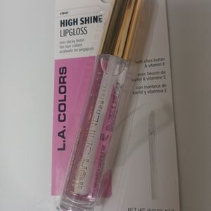 L.A. Colors High Shine Lipgloss - Clear with Gold Cap